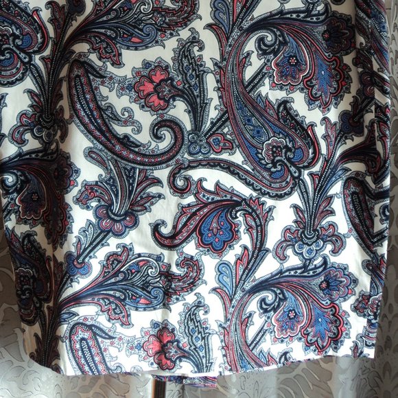 Classic Style Paisley Skirt - Picture 4 of 6